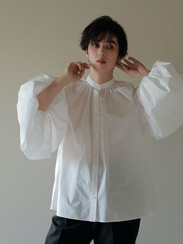 ETRE TOKYO - コットンボリュームスリーブシャツ - WHITE | ADDICT WEB