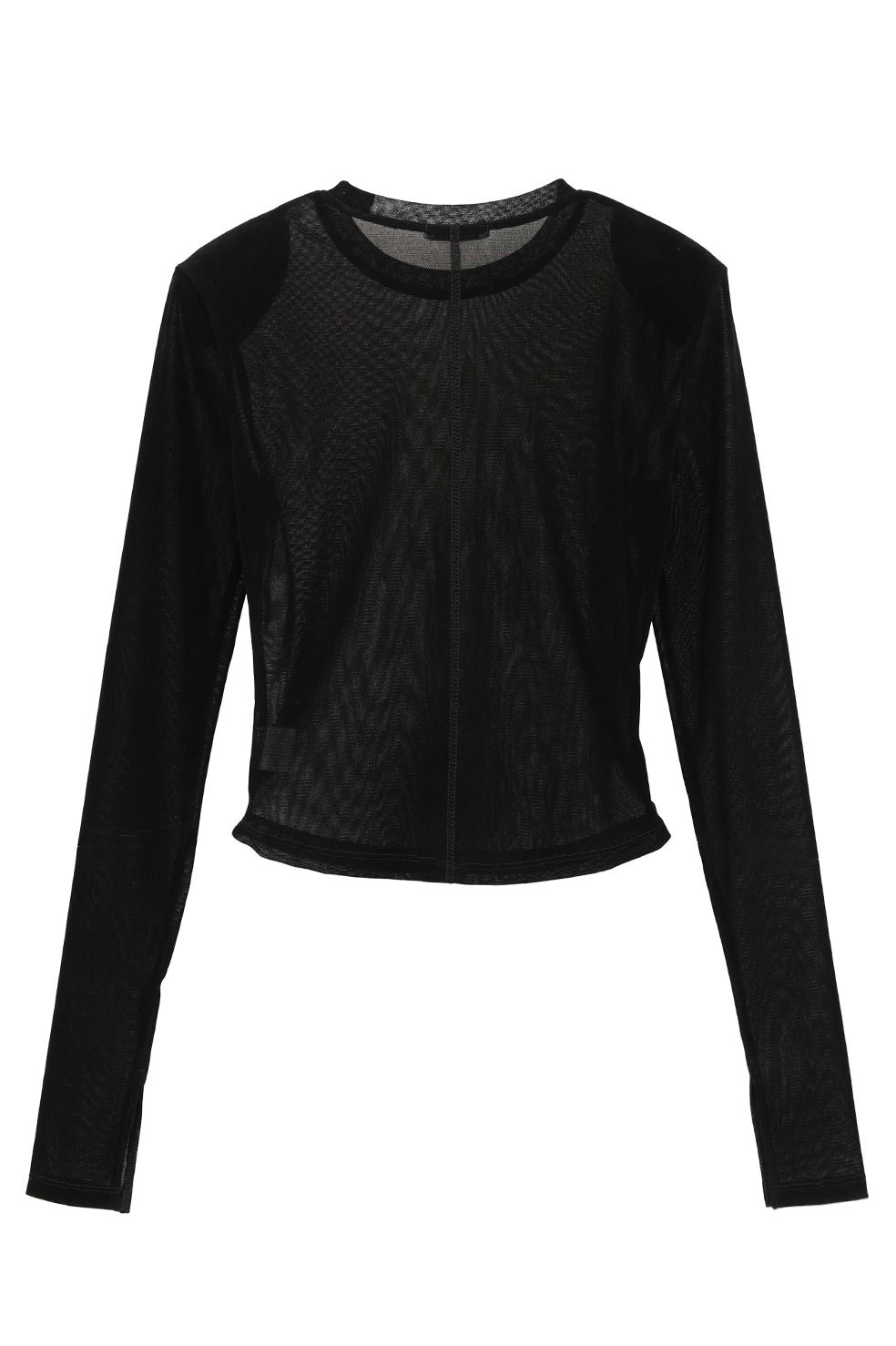 チュールフロッキーコンパクト トップス - FLOCKY FORM TIGHT TOPS (BLACK)