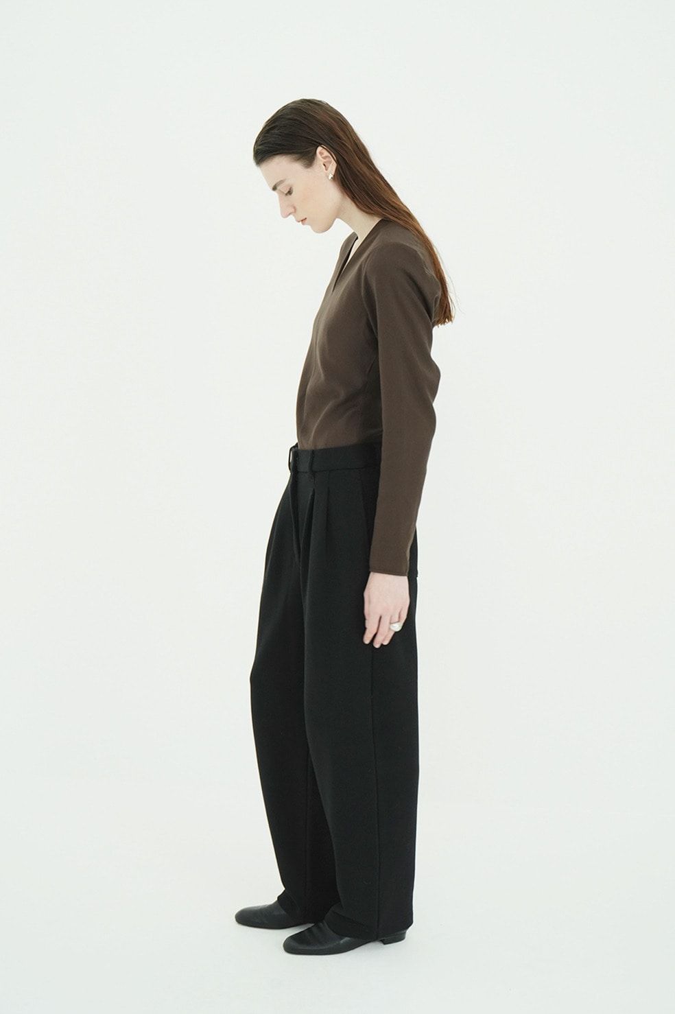 ツータック スウェットパンツ - TWO TUCK SWEAT PANTS (BLACK)