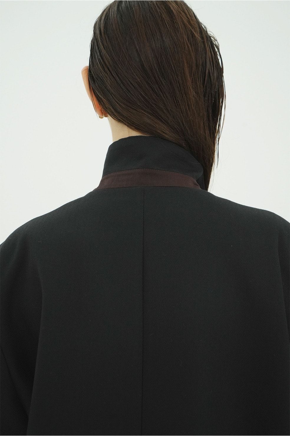 ヘリンボーン柄 テーラードジャケット - HERRINGBONE TAILORED JACKET (BLACK)