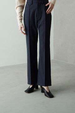 ピン タック ボトム パンツ  - PIN TUCK BELL BOTTOM PANTS NAVY