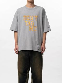プリントTシャツ - Don't Tag Me Printed T-shirt （GRAY)