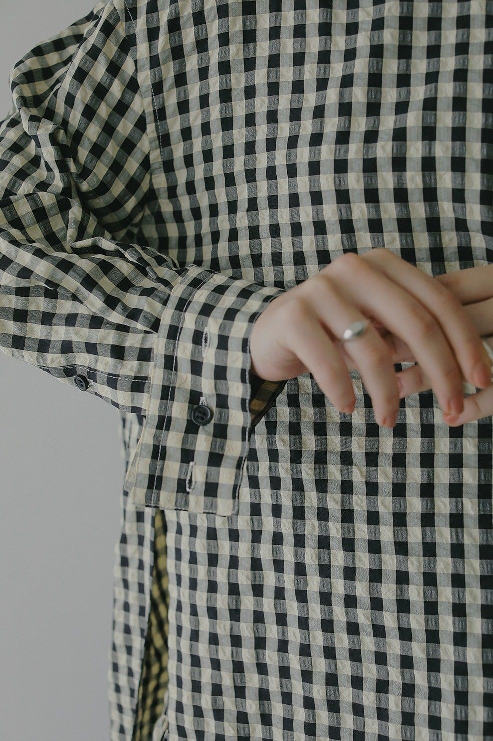 オーバーサイズシャツ -  OVER SIZED 2WAY SHIRT(MIX)