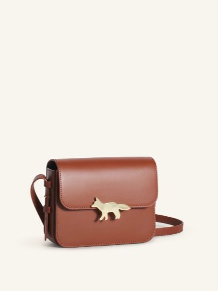 EDIE ラージバッグ - スムースレザー2WAYショルダーバッグ － ブラウン