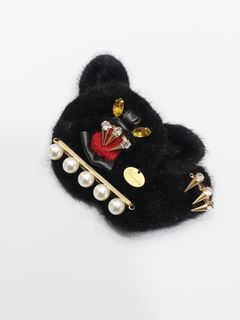 クロヒョウブローチ -  Black panther brooch