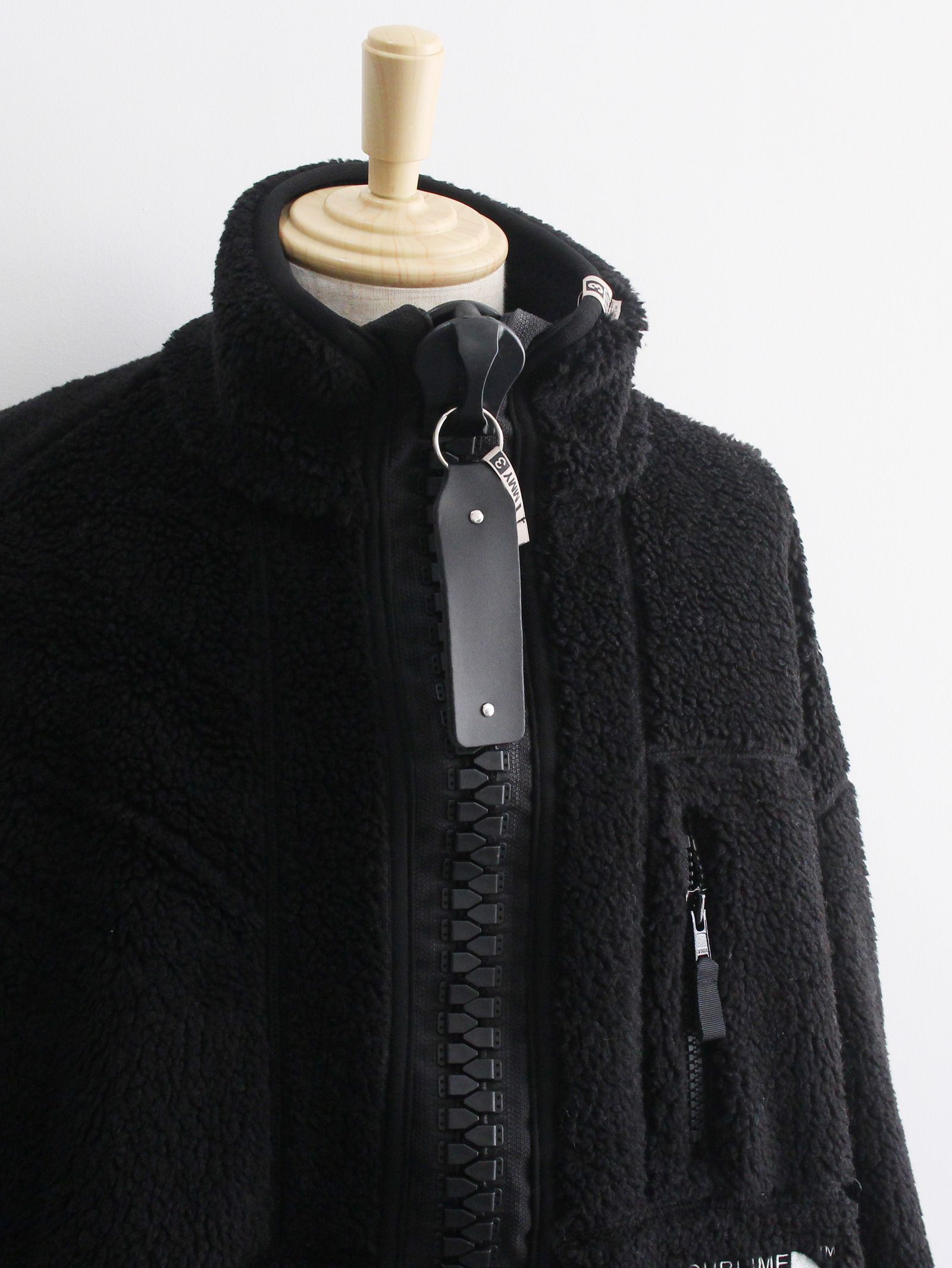ワイドバック ボア ブルゾン  - Wide Back Boa Blouson BLACK