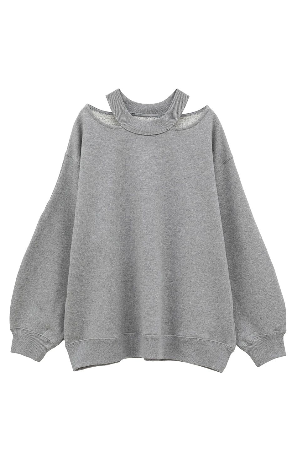 MANOF SLIT NECK SWEAT グレー MANOF - スリットネックスウェット - SLIT NECK SWEAT - GREY