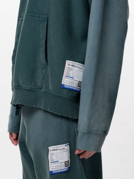 ディストレストフーディ/ パーカー - DISTRESSED HOODIE - GREEN