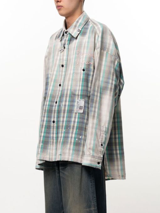 ヴィンテージライク チェックシャツ - Vintage Like Check Shirt (GREEN)