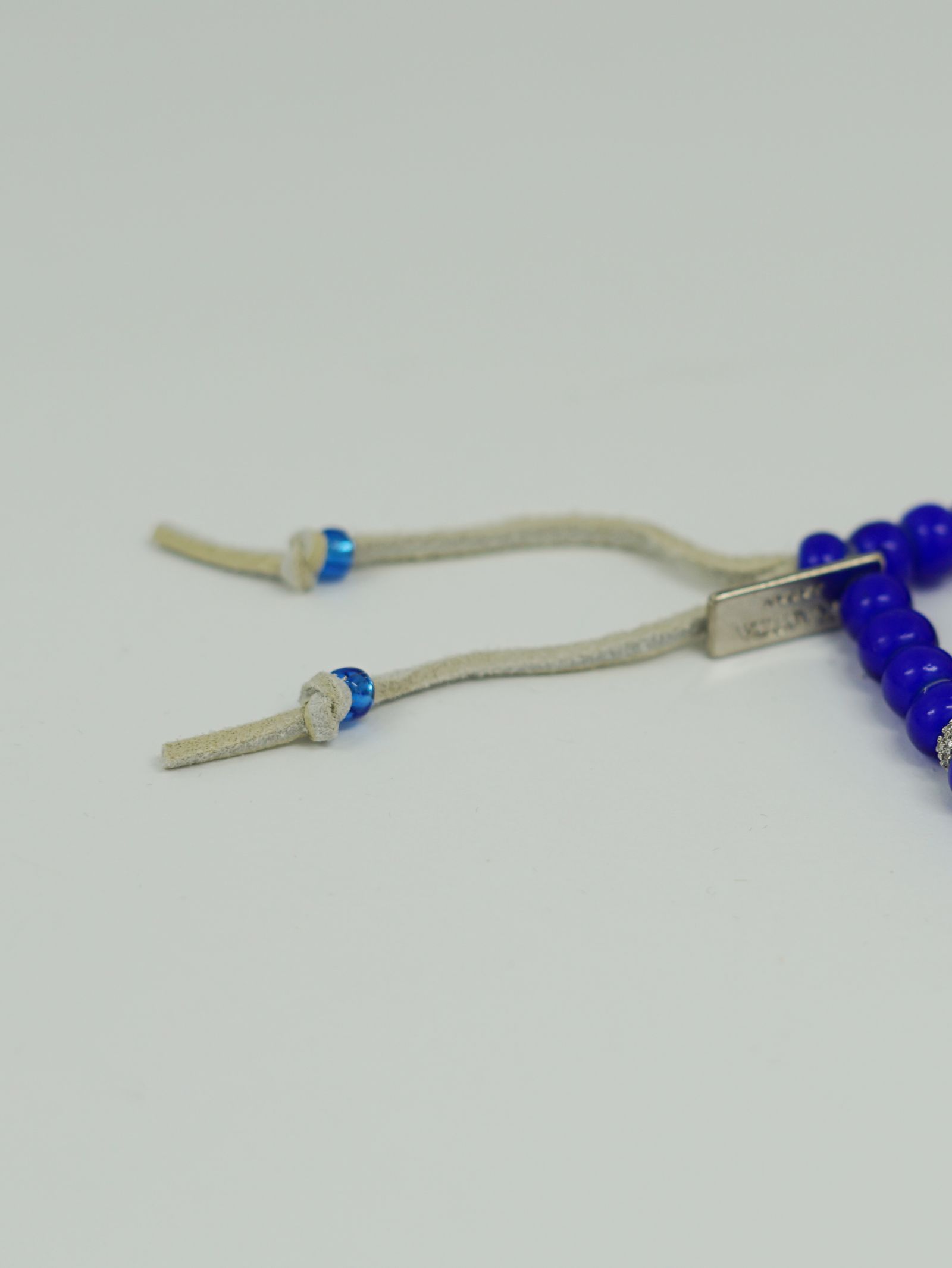 ”KMY ”BEADED BRACELET- ビーズブレスレット - BLUE