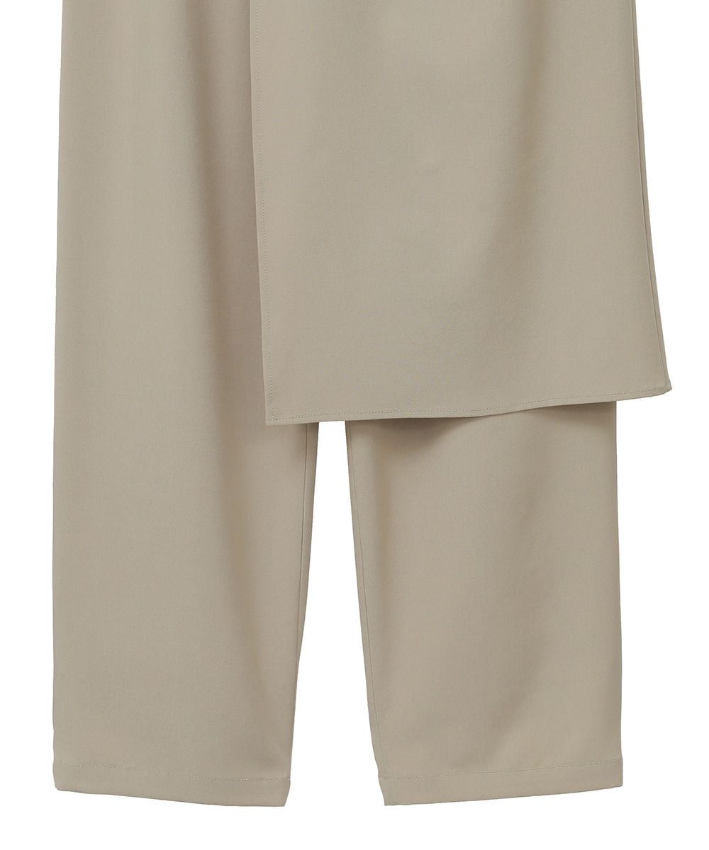 セールファッション CLANE クラネ　パンツ　ラップスカートレイヤーパンツ　美品 カジュアルパンツ