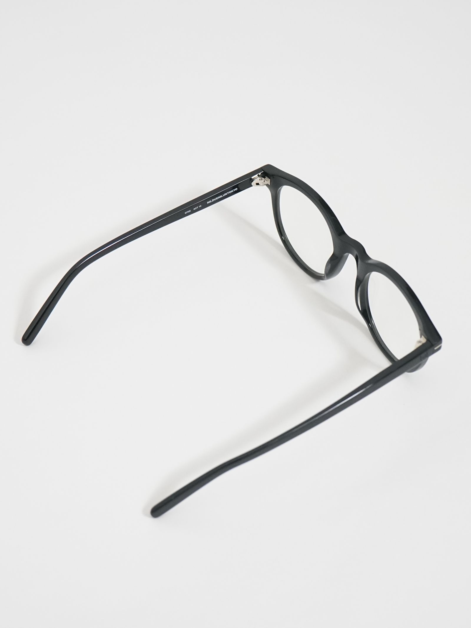 NIL DUE / NIL UN TOKYO - サングラス / 眼鏡 - BOSTON GLASSES / SMORKY BLACK |  ADDICT WEB SHOP