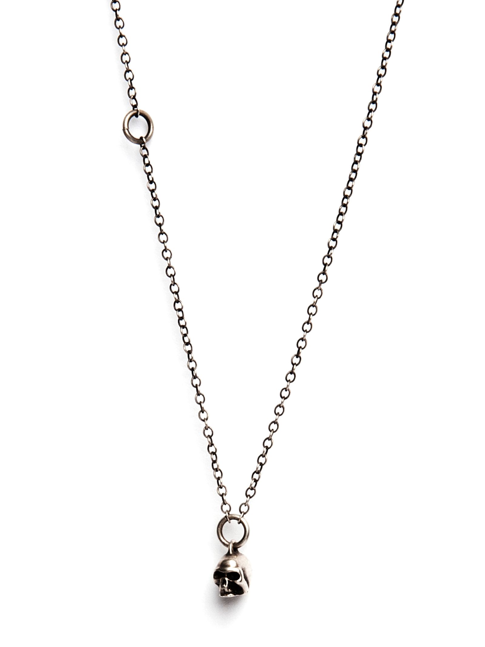 チェーン ミニ ネックレス スカル - chain mini skull - M7100
