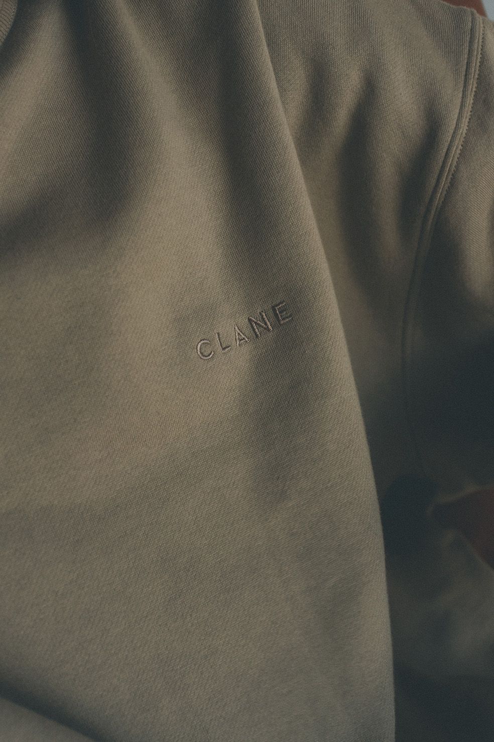ワイドスウェット - FRUIT OF THE LOOM ×CLANE WIDE SWEAT TOPS BEIGE