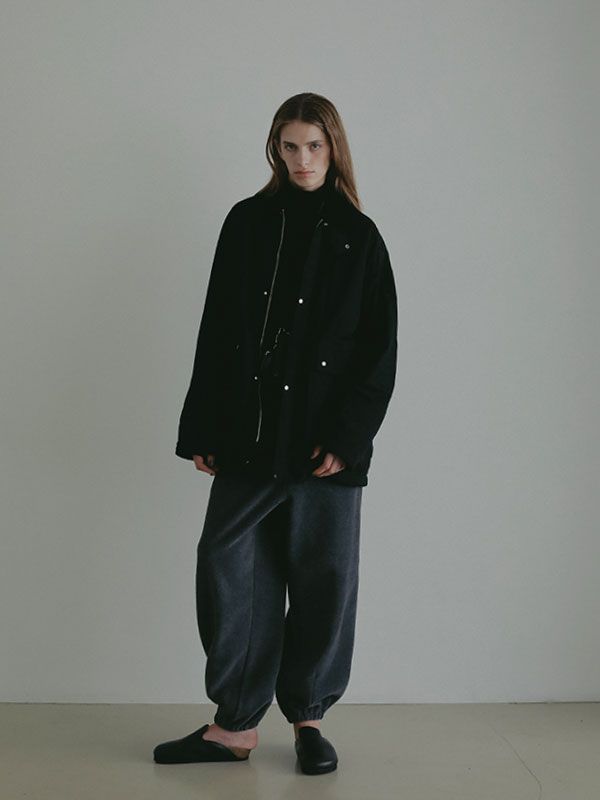 コンビネックワークブルゾン (BLACK)