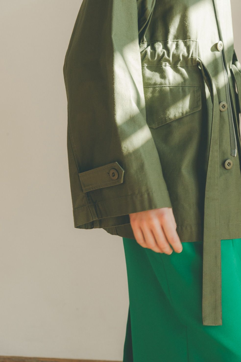 CLANE - 2WAY MILITARY JACKET - KHIKI | ADDICT WEB SHOP