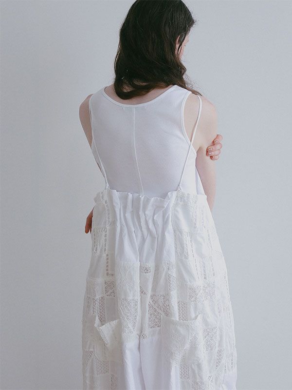 リングドットフライスタンクトップ （WHITE）