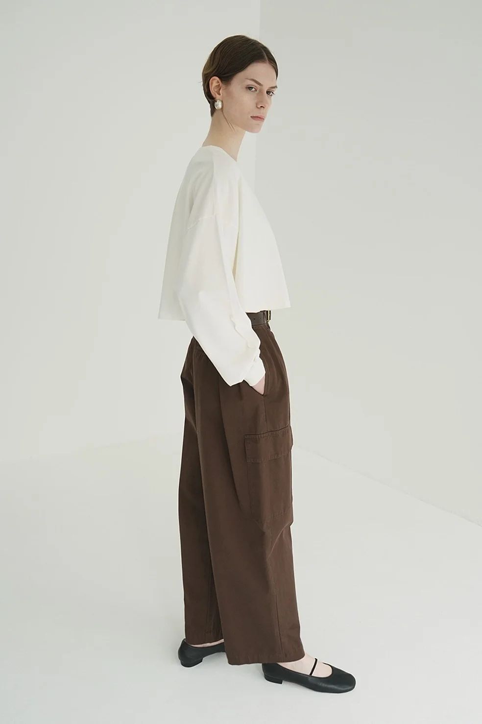 ピグメントショートトップス  -  PIGMENT SHORT TOPS (WHITE)