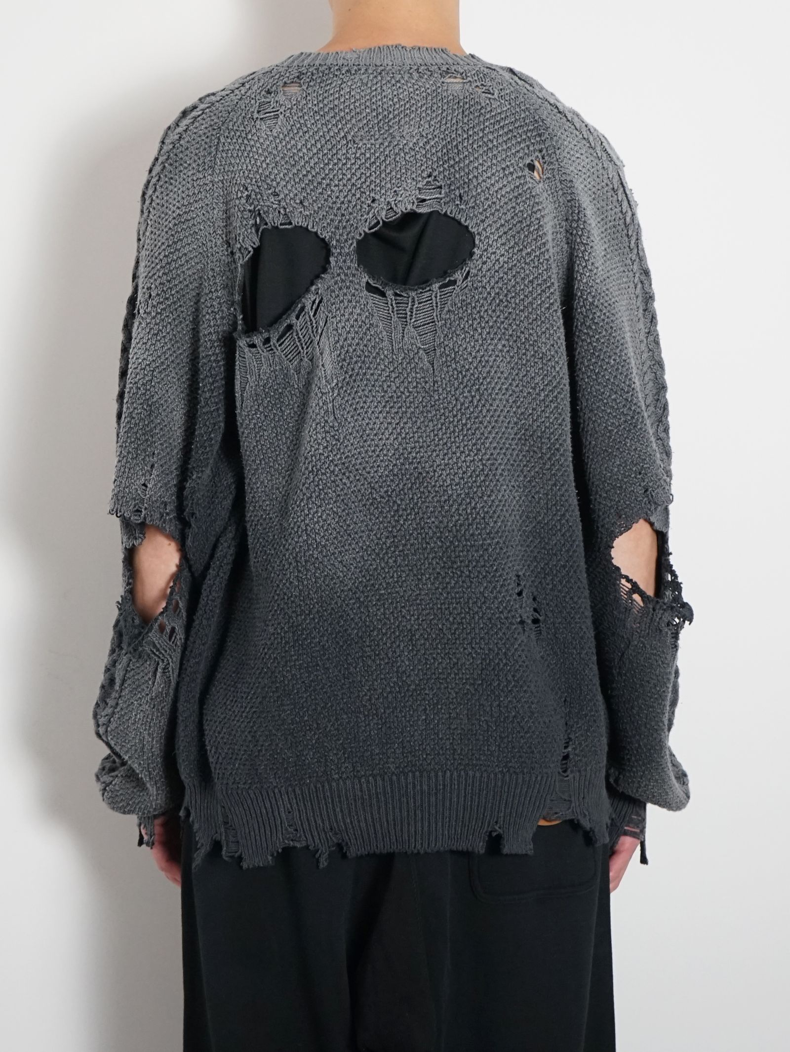 【メンズ】 サンフェイデッドライク ニットプルオーバー - Sun Faded Like Knit Sweater - BLACK