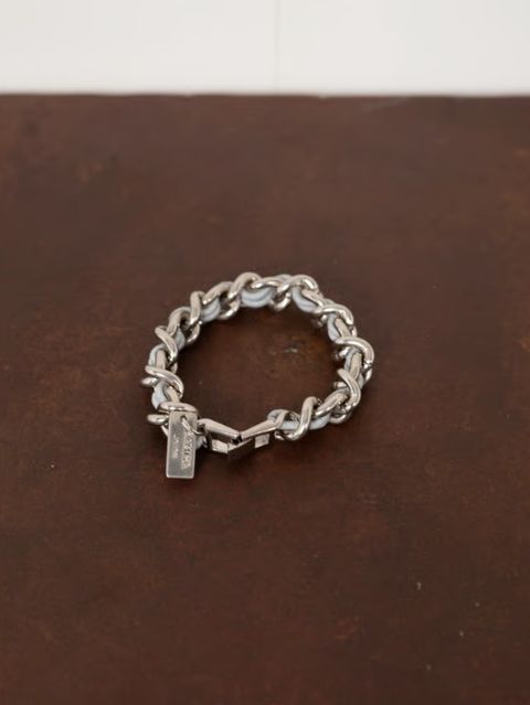LACED CHAIN BRACELET - レースチェーン ネブレスレット - SILVER