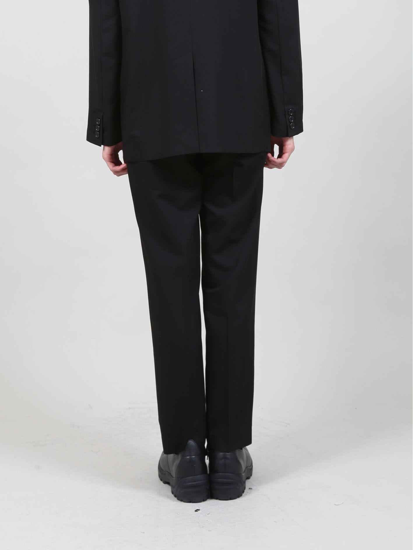T/Rライトギャバ ツータックパンツ - 2 Tuck Pants - BLACK