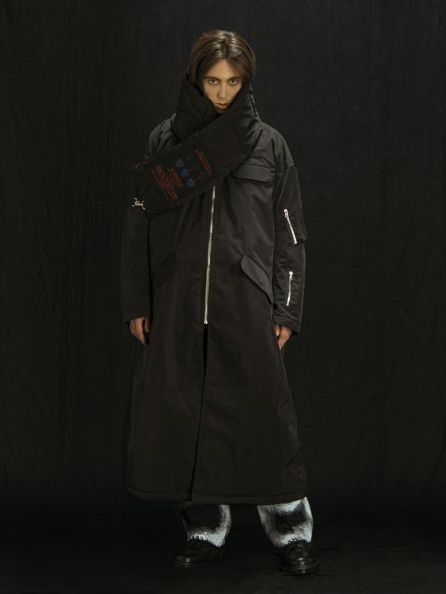スカーフボンバーコート - NYLON SCARFED COAT