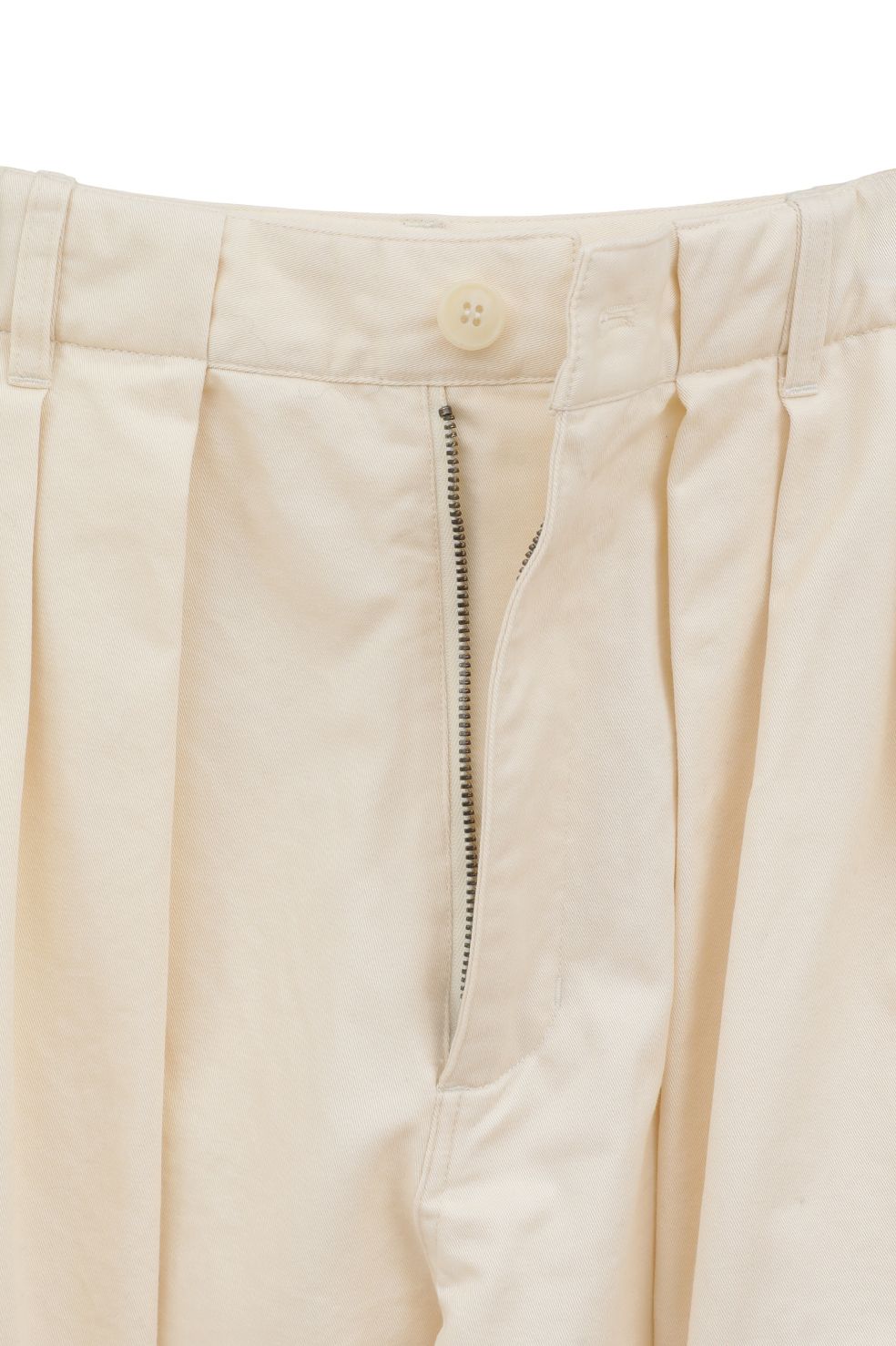 ワイドタックワークパンツ - WIDE TUCK WORK PANTS -  IVORY