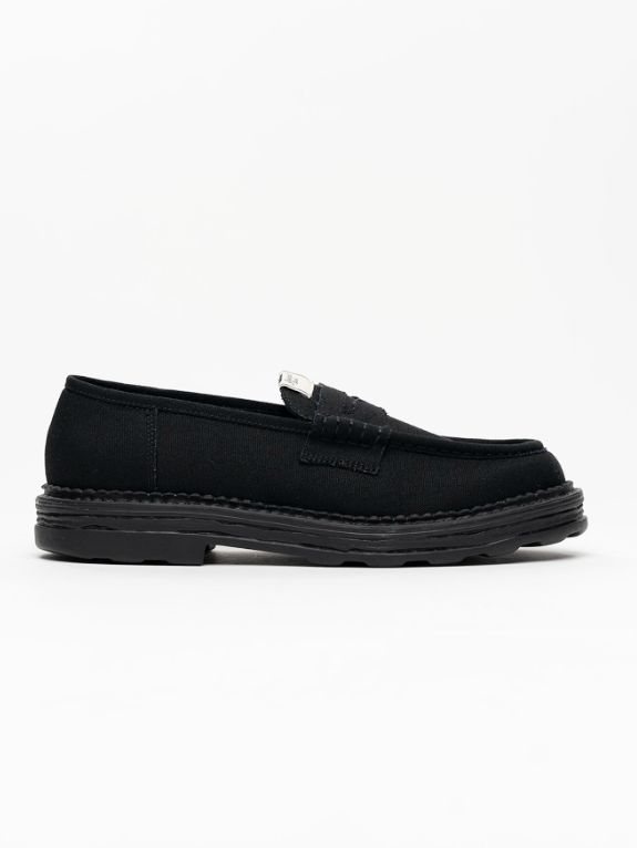 【ANDY / アンディ】 キャンバスローファー | Canvas Loafer (BLACK)