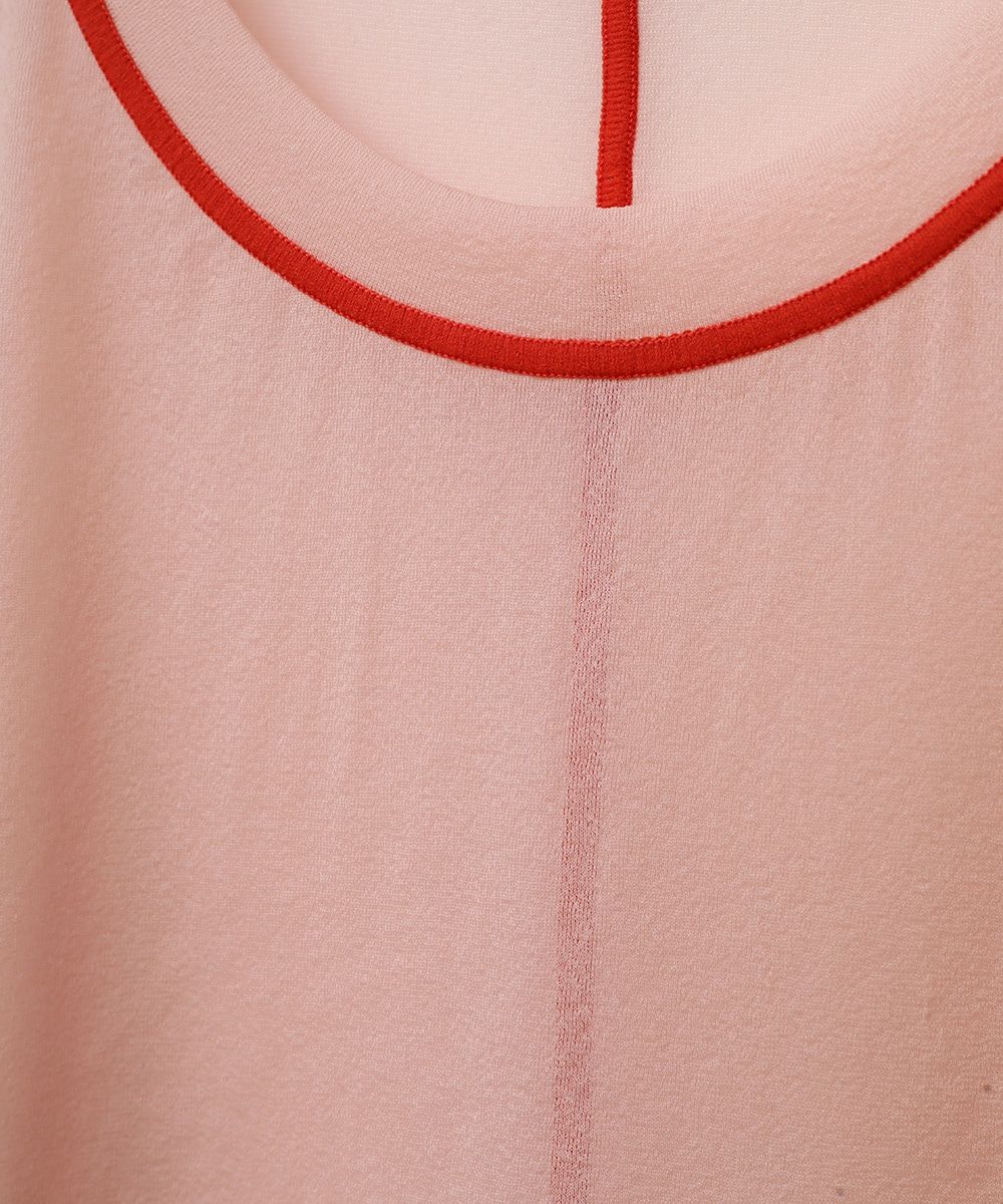 ロングスリーブカットソー - LINE SHEER L/S - PINK
