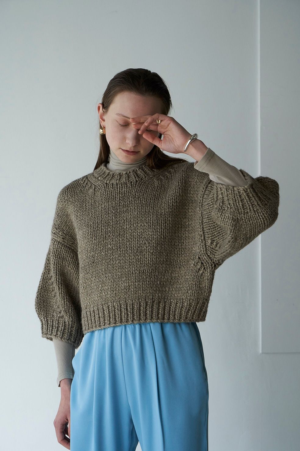 CLANE - ドーム型ニットトップス - DOME HAND KNIT TOPS -BEIGE ...