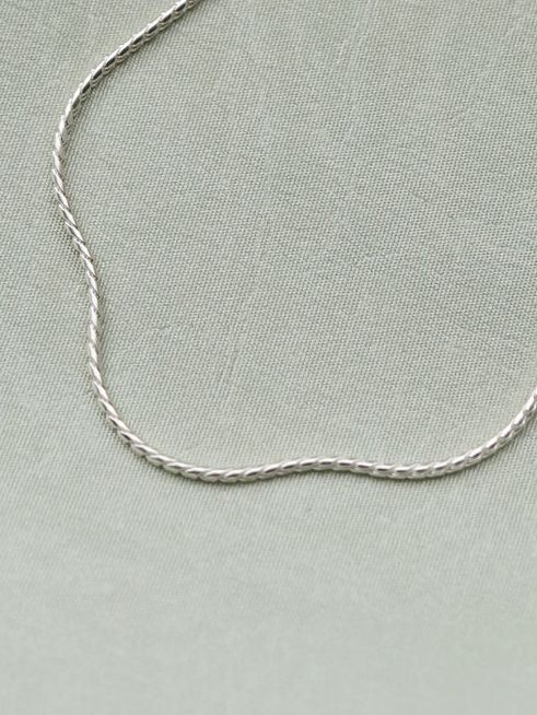 ツイストチェーンブレスレット SV シルバー シンプル デザイン ユニセックス アクセサリー