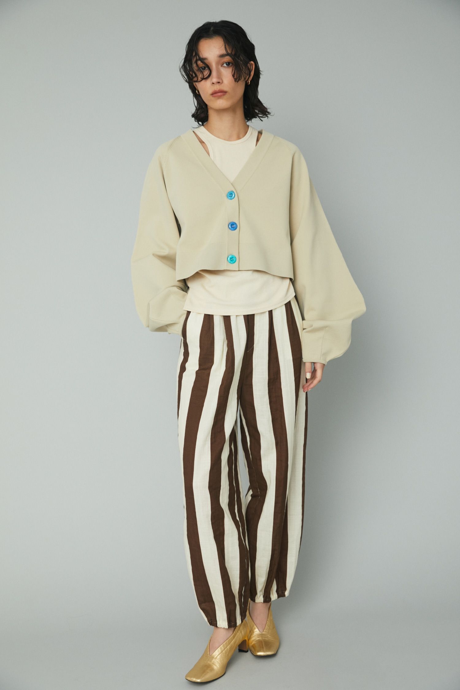 HeRIN.CYE - ショートカーディガン - Short cardigan- PINK