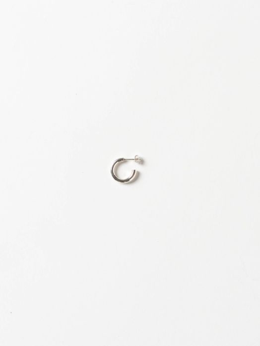 【片耳用】 SILVER HOOP EARRING - シルバーフープピアス - PURPLE