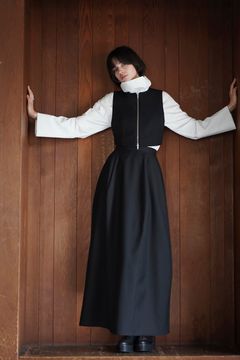 スリーウェイ ジップ セット ワンピース - 3WAY ZIP SET ONEPIECE - BLACK