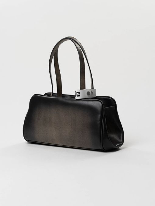"ヴィンテージ" イースト-ウエスト バッグ- "VINTAGE" East-West Bag (BLACK)