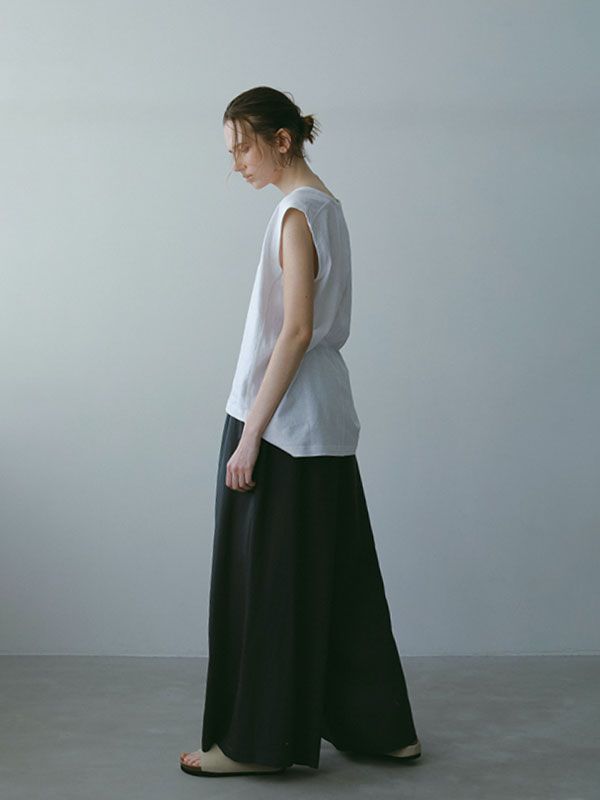 ヘンプコットンスリーブレスプルオーバー - WHITE