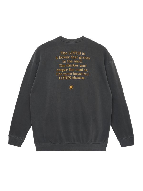 スウェットプルオーバー - Limited LOTUS Crew Sweat （BLACK)