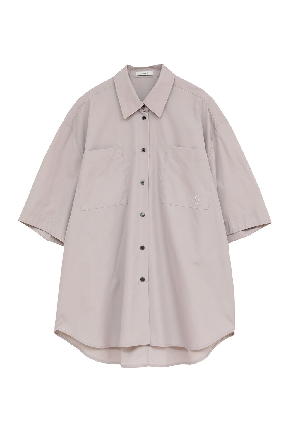 ハーフスリーブヒュージーシャツ - HALF SLEEVE HUGE SHIRTS (GREY)
