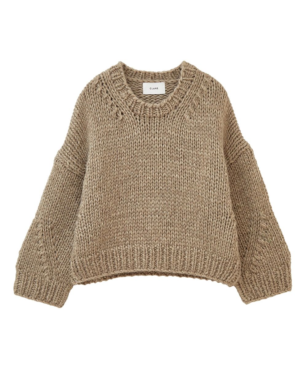 CLANE - ドーム型ニットトップス - DOME HAND KNIT TOPS - BLUE