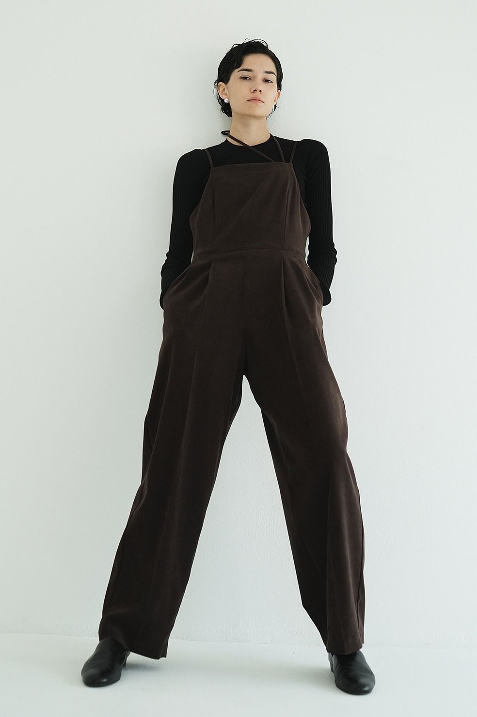 キャミソール オールインワン | CAMISOLE ALL IN ONE (BROWN)