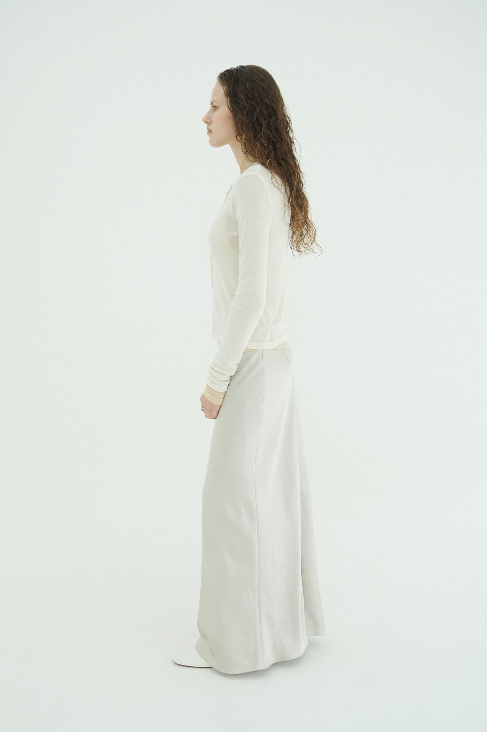 ソフトシアーレイヤードトップス - SOFT SHEER LAYERED TOPS(IVORY)