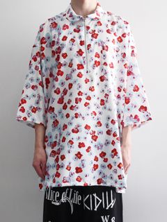 ハーフジップシャツ - HALF ZIP SHIRT - TEXTILE DESIGN BY MAYA SHIBASAKI