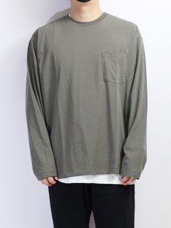 "POCKET TEE L/S - Technorama  - OLIVE