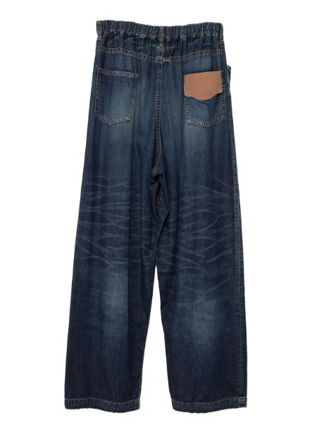 ライトデニム ワイド パンツ - Light Denim Wide Pants - INDIGO
