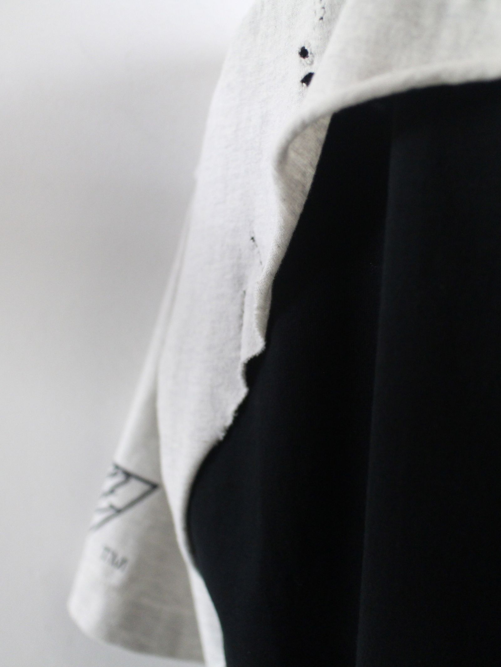レイヤードティーシャツ - layerd T-shirt BLACK