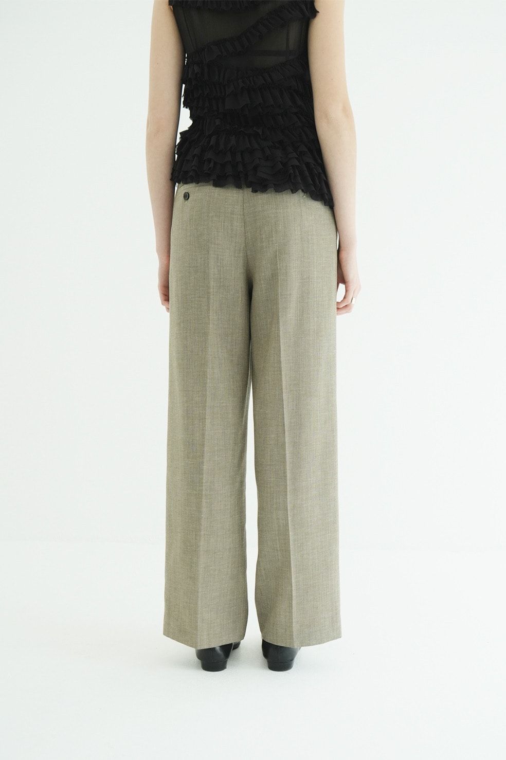 ツーウェイタックストレートパンツ - 2WAY TUCK STRAIGHT PANTS (MIX)