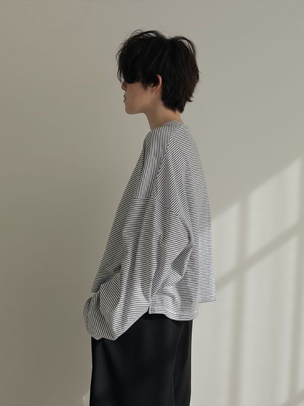 ボーダーボクシートップス - WHITE