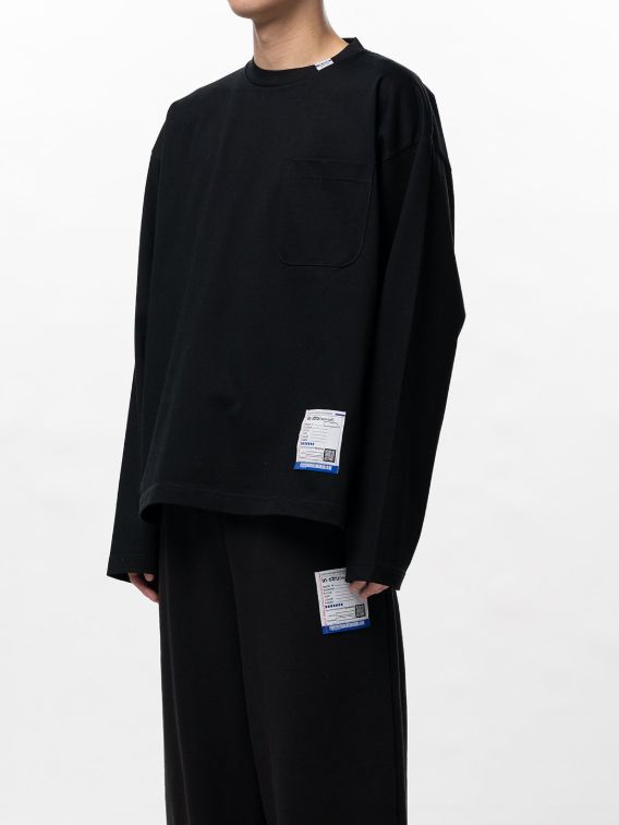 【26SS】 ポケットロングスリーブカットソー - POKET LS TEE - BLACK