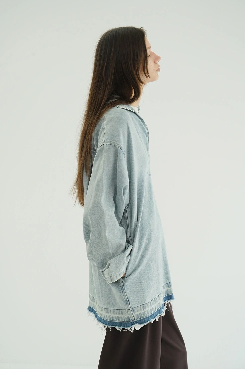 ライトオンス デニムシャツ - DENIM OVER SKIPPER SHIRTS (INDIGO)