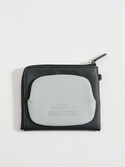 ジップウォレット&コインケース  / 財布 - Zip Wallet & Coin Case - BLACK×BLUE A12AC604 Maison MIHARA YASUHIRO